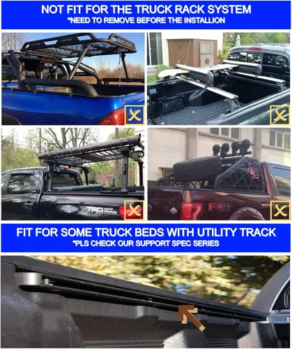 Vista 7 de Mamoru Cubierta de cama suave enrollable de 5.0 pies compatible con Toyota Tacoma 2005-2015 cubierta de vinilo Tonneau Fleetside