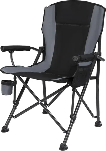 Vista 9 de REDCAMP Silla de campamento plegable de gran tamaño para adultos, resistente 250/300/330 libras, marco de acero resistente, sillas de campamento al