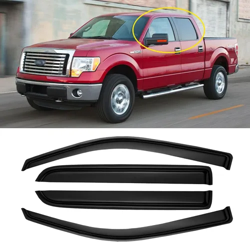 Vista 22 de Protección contra lluvia para ventanas para Ford Explorer/Mercury Mountaineer 2002-2010, protector de visera de ventana, deflector de viento