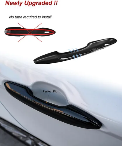 Vista 3 de CKE Cubiertas de manija de puerta a presión para Toyota Camry 2018-2026 Negro