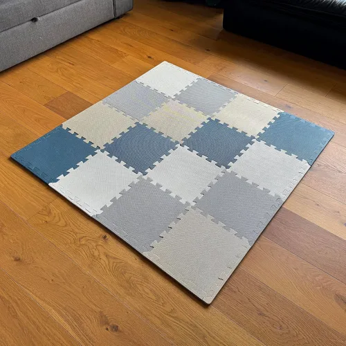 Vista 12 de MioTetto Alfombra de Juego para Bebés, Cómoda Alfombra para Tiempo de Barriga – Azulejos de Espuma Portátiles para Piso, Alfombra de bebé segura