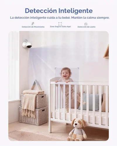 Vista 15 de WiFi Baby Monitor with 6.5" Touchscreen, 4MP Camera, 5X Zoom White