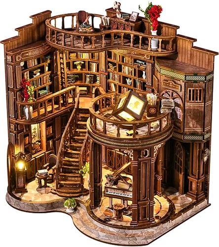 Vista 13 de Spilay Kit de casa de muñecas en miniatura, kit de bricolaje, modelo de casa pequeña, escala 1:24, casa de muñecas creativa, el mejor regalo