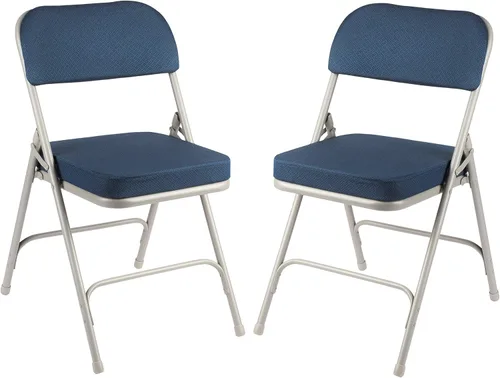 Vista 18 de OEF Furnishings Serie OEF3200 Sillas plegables de vinilo de alta calidad, resistentes, de grado industrial, asiento ultra acolchado de 2 pulgadas