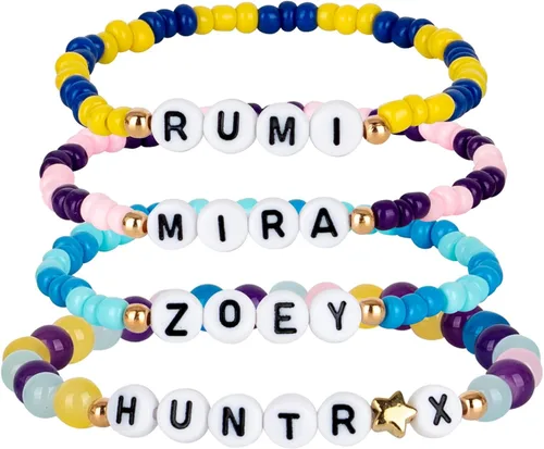 Vista 8 de for Kpop toys Huntrix Merch Bracelets Sets, for Rumi Mira Zoey Fans Cosplay Gifts Outfit Accessories Friendship Jewelry for Women