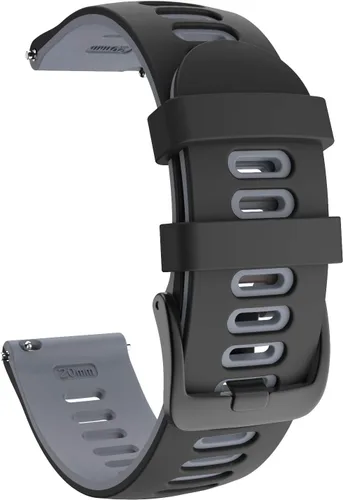 Vista 10 de ISABAKE Correa de reloj Garmin de silicona suave para Garmin Vivoactive 3/Samsung Galaxy Active 2/Garmin Forerunner 245/245 Music 645/Forerunner 645
