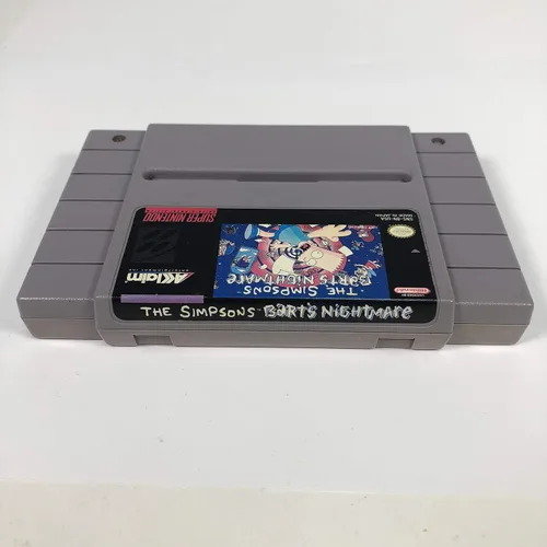 Vista 3 de The Simpsons Bart's Nightmare - Nintendo Super NES (Renewed)