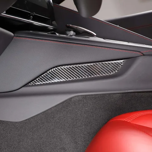 Vista 9 de TOYCIDFG Caja de almacenamiento para panel de palanca de cambios de consola central de automóvil, cubierta lateral para Chevrolet Corvette C8 Z06