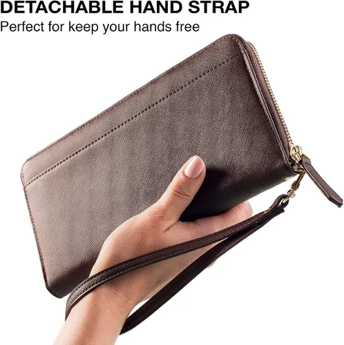 Vista 8 de Travel Document Organizer - RFID Passport Wallet Case Family Holder Id Wristlet