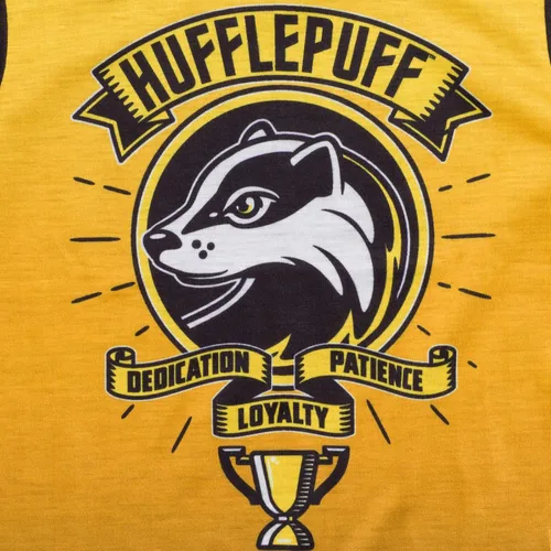 Vista 4 de Harry Potter Gryffindor Hufflepuff Ravenclaw Slytherin - Conjunto de pijama y pantalones cortos para dormir para niños pequeños a niños grandes