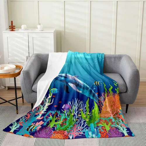 Vista 15 de Castle Fairy Manta de forro polar Sherpa con estampado de aviones para niños, manta de franela de dibujos animados para sofá, avión, azul y blanco