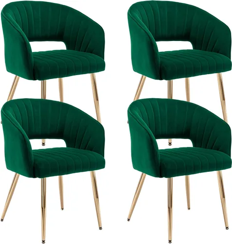 Vista 28 de KCC Silla de Escritorio Moderna de Terciopelo Sillón de Acento Tapizado Sillas Copetudas Sillas de Comedor, Sillas de Tocador Copetudas Silla