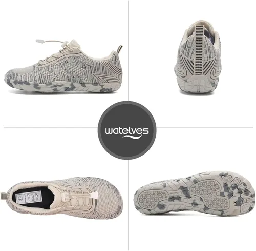 Vista 7 de WateLves - Zapatos de agua para hombres y mujeres, para natación, playa, piscina, surfear, hacer yoga o aeróbico acuático, calcetines para el agua