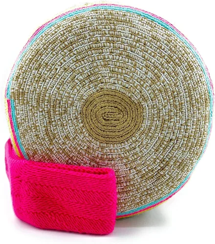 Vista 3 de Bolsos Colombianos, Mochila Wayuu, 100% Original Colombiano Algodón Bolso Cubo hecho a mano.