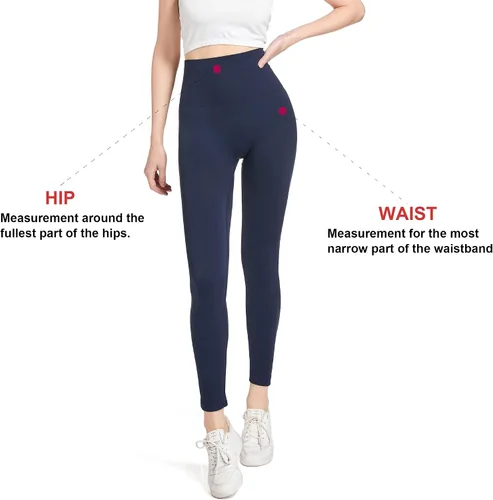 Vista 2 de KKP Pantalones de yoga de cintura alta para mujer, control abdominal, ejercicio, correr, yoga