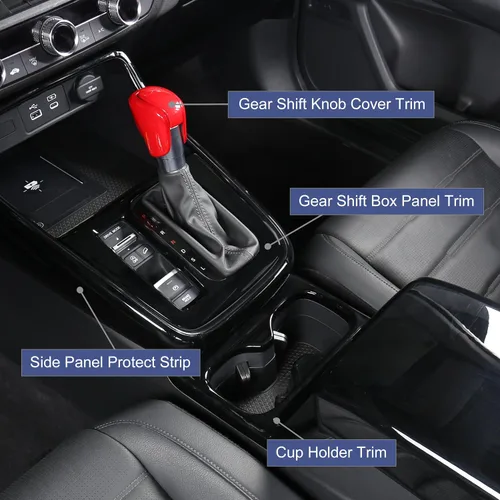 Vista 6 de AntBooBoo para Honda CRV 2023 2024 2025 Panel Protector de Cambios de Palanca de Control Central, Accesorio de Cubierta Interior para CR-V LX EX