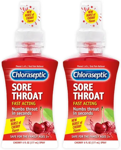 Vista 12 de Chloraseptic - Spray para el dolor de garganta, sabor a cereza, 6 fl oz (177 ml)