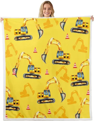 Vista 10 de Kids Train Flannel Blanket,Cartoon Car Bedroom Living Room Soft Cozy Fleece for Living Room Bedroom,Boys Girls Choo-Choo Train Tracks Blankets Decor