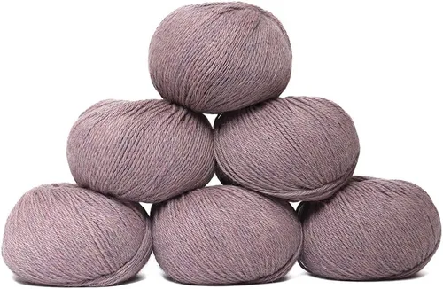 Vista 15 de Juego de 6 madejas de 100% lana de alpaca bebé (10.58 oz) de peso DK, fabricadas en Perú, celestial suave y perfecto para tejer y hacer ganchillo