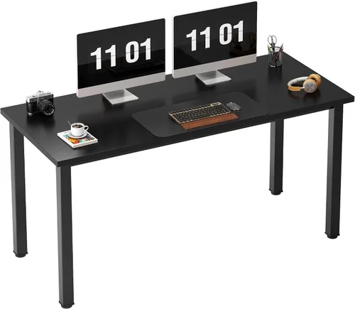 Vista 44 de Need Escritorio pequeño para computadora, mesa de escritura resistente de 31.5 pulgadas, estrecho, negro