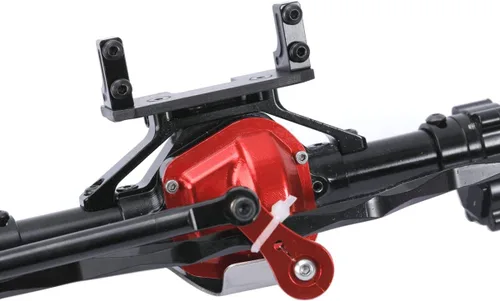 Vista 6 de RZXYL 1/10 Ejes Portal completos de aleación de aluminio para Axial SCX10 D90 RC Crawler Car Upgrades (negro)