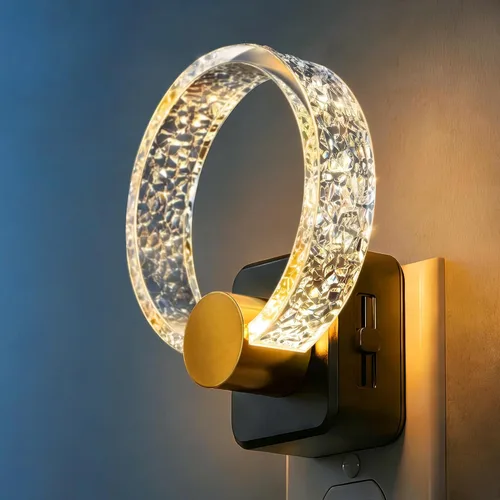 Vista 28 de DORESshop Luces nocturnas LED enchufables a la pared, luz nocturna regulable de 3 niveles, luz nocturna decorativa de burbujas, sensor de atardecer
