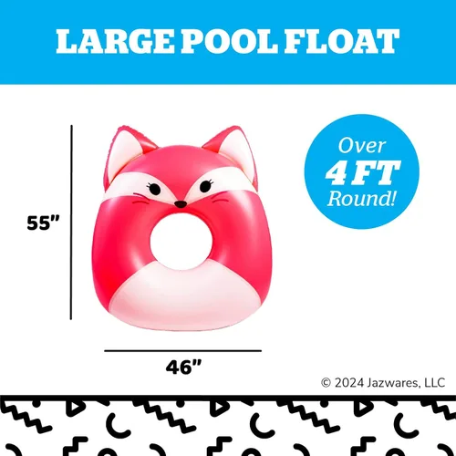 Vista 3 de BigMouth x Squishmallows - Flotador inflable original para piscina, tubo de natación para adultos y niños, suministros para fiestas en la piscina