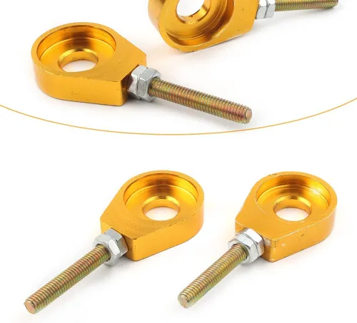 Vista 6 de Ajustadores de tensor de cadena, bloque de eje de rueda trasera, herramienta de ajuste de cadena para motocicleta china Pit Dirt Bike XR50 CRF50