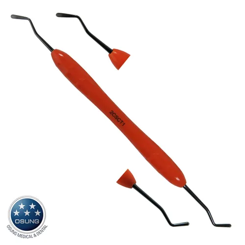 Vista 4 de OSUNG Instrumento compuesto dental, mango de agarre suave, 2CSCT1, 2 piezas