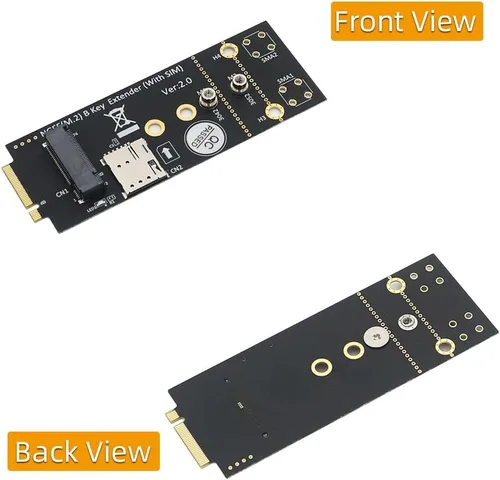 Vista 6 de HLT M.2 (NGFF) Adaptador de llave B con tarjeta SIM para módulo 3G/4G/5G