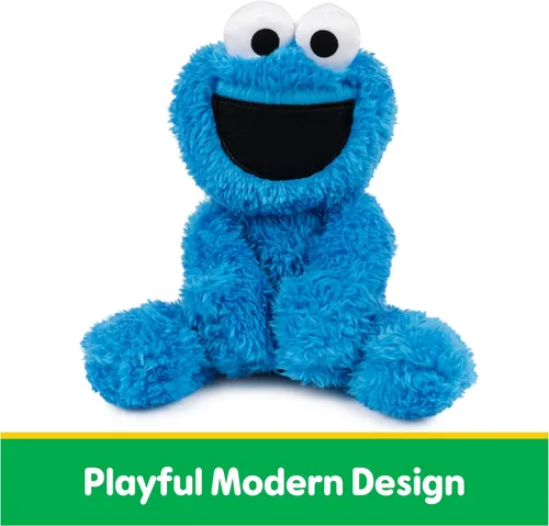 Vista 2 de Peluche de Zoe de Barrio Sésamo, Cookie Monster, 13 pulgadas, Azul oscuro, azul marino