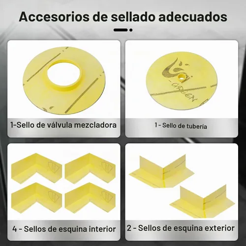 Vista 4 de Kit de brida para desagüe de ducha compatible con desagüe de ducha Schluter Systems kerdi, con brida vertical ABS de 2 pulgadas, tubo de plástico