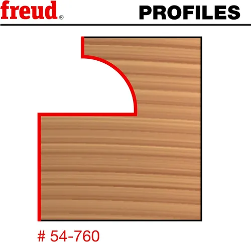 Vista 2 de Freud 54-760: Cortador adicional de puerta de vidrio/pantalla para carril ajustable Premier y pedazo de Stile 16,000 RPM, Premier Adjustable Rail