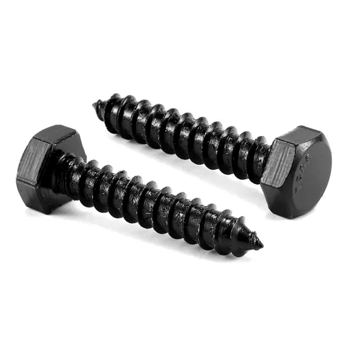 Vista 14 de Tornillos de rezago de cabeza hexagonal de 1/4" x 2", 20 piezas, acero inoxidable 304 18-8, rosca parcial, tornillos para madera de cabeza