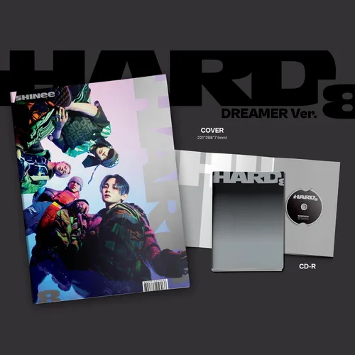 Vista 2 de SHINEE - 8th Album [Hard] (DREAMER Ver.) Cover + CD-R + Photo Book + Photo Card + Bromide + Poster + 4 Hologram Photocards