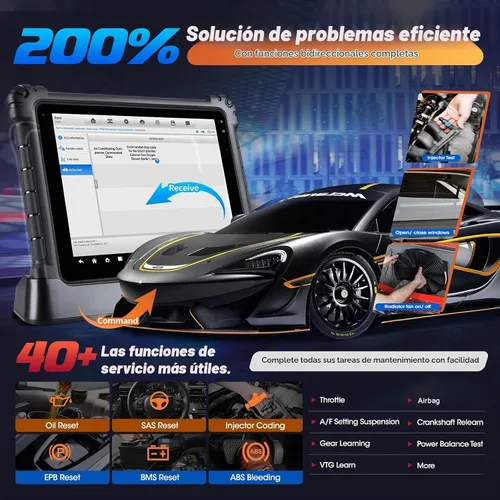 Vista 8 de Autel MaxiSys Ultra Escáner, Top Inteligente con Topología 2.0 y 5IN1 VCMI, Motor TruSpeed, codificación de programación J2534, mejora de MS919