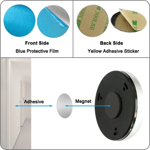 Vista 4 de 6 piezas de luz nocturna con sensor de movimiento para interiores, inalámbrica, funciona con pilas, luces de paso inalámbricas para debajo