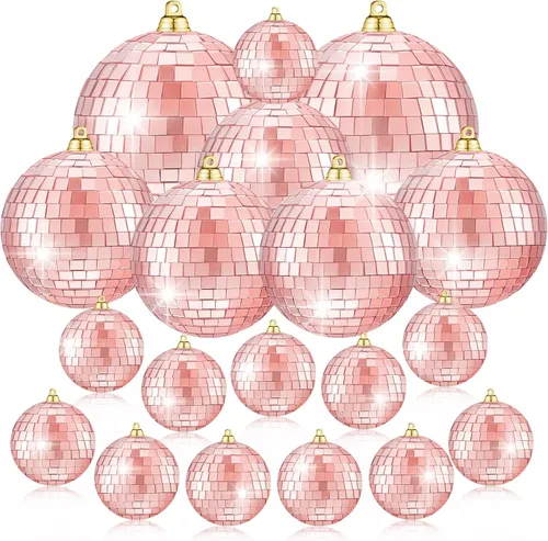Vista 8 de 50 piezas de bolas de discoteca, bolas de discoteca reflectantes, decoraciones de bolas de discoteca colgantes, ornamento de bola de discoteca