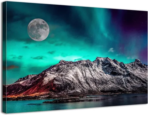 Vista 18 de Arte de pared de vaca colorido de cuernos largos, pinturas de vacas, impresiones en lienzo de ganado de granja, estilo de pintura al óleo