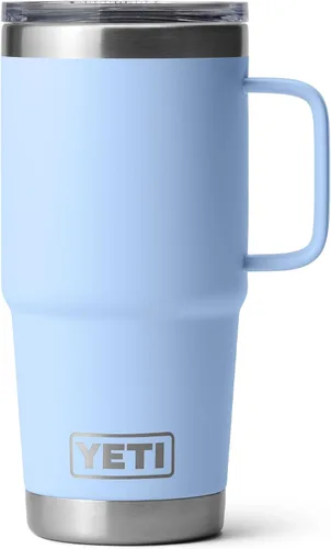 Vista 30 de YETI - Vaso de viaje Rambler de 20 onzas, de acero inoxidable, aislada al vacío con tapa fuerte Stronghold Blanco