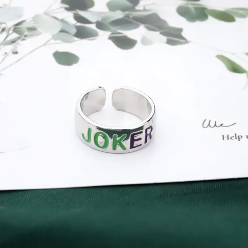 Vista 2 de FAADBUK Joker Harlery Quinn Anillo de amistad para pareja, novio, novia, regalo para mejor amiga, regalo de Harley Quinn y Joker Lover