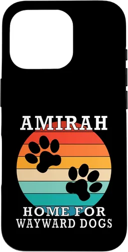Vista 20 de Amirah Home for Wayward Dogs Family Name Case for iPhone 17