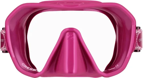 Vista 11 de Cressi Máscara de buceo sin marco para adultos - Lente mono de visión ancha - bajo volumen interno - Silicona suave pura - Z2: diseñado en Italia