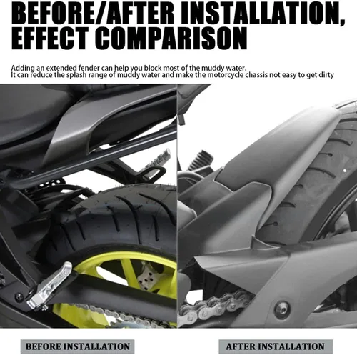 Vista 4 de Extensor trasero de guardabarros para motocicleta MT07 2013-2017 XSR700 XSR 700 2016-2020