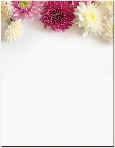 Vista 5 de Confetti Flowers - Papel para impresora láser y inyección de tinta con membrete, paquete de 25
