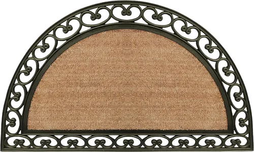 Vista 26 de A1HC Tapete para Puerta de Fibra de Coco Natural y Caucho, 30"x48" – Grueso, Duradero, Resistente, Anti-Desprendimiento, Resistente a la Medio