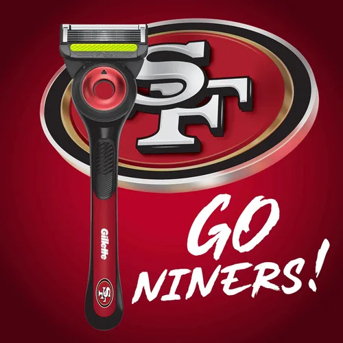 Vista 2 de Gillette Labs Special NFL 49ers Edition Shaving Razor for Men - 1 Handle, 1 Razor Blade Refill, Perfect for Game Day Grooming, GilletteLabs with