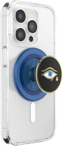 Vista 12 de Agarre para teléfono PopSockets con soporte expansible, agarre adhesivo, azul - Cobalto mate Sujeción cómoda segura, anticaída, pata de caballo