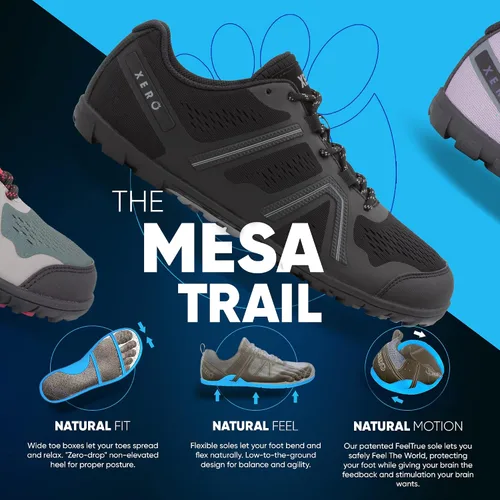 Vista 3 de Xero Shoes Tenis de correr Mesa Trail II para mujer, ligeros, descalzos