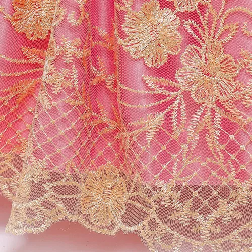 Vista 6 de NNJXD Vestido de princesa para bebé, con flores, para cumpleaños, bodas, fiestas